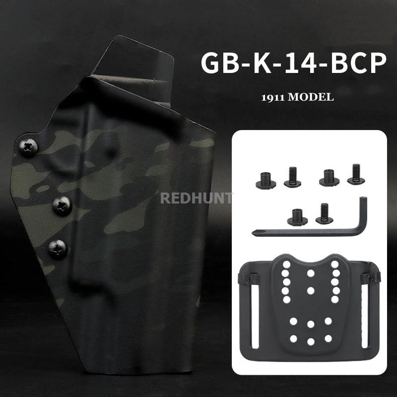 Hunting Gun Holster Kydex Pistol Case Light TLR-1 X400 X300 XC1 Bearing Waist Gun Bag for G17/19/19X/45/43/43X/20/29