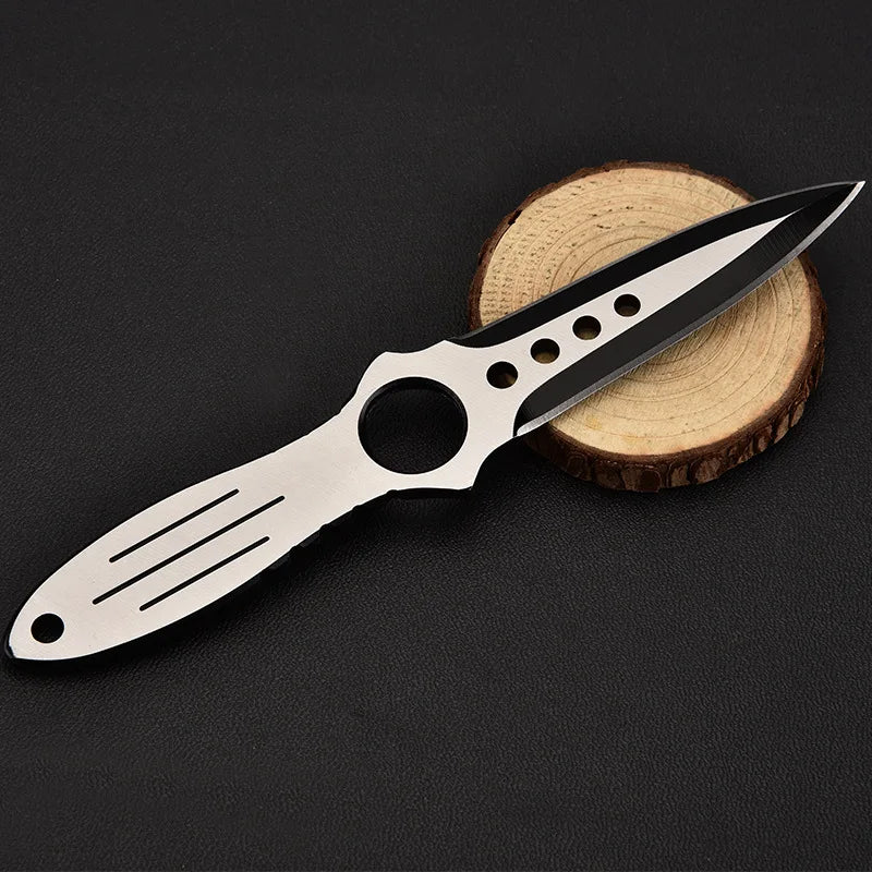 Tactical Training Fixed Blade Knife, Survival Diving Leg Knife with Sheath, Outdoor Camping Hunting Tool for Wilderness