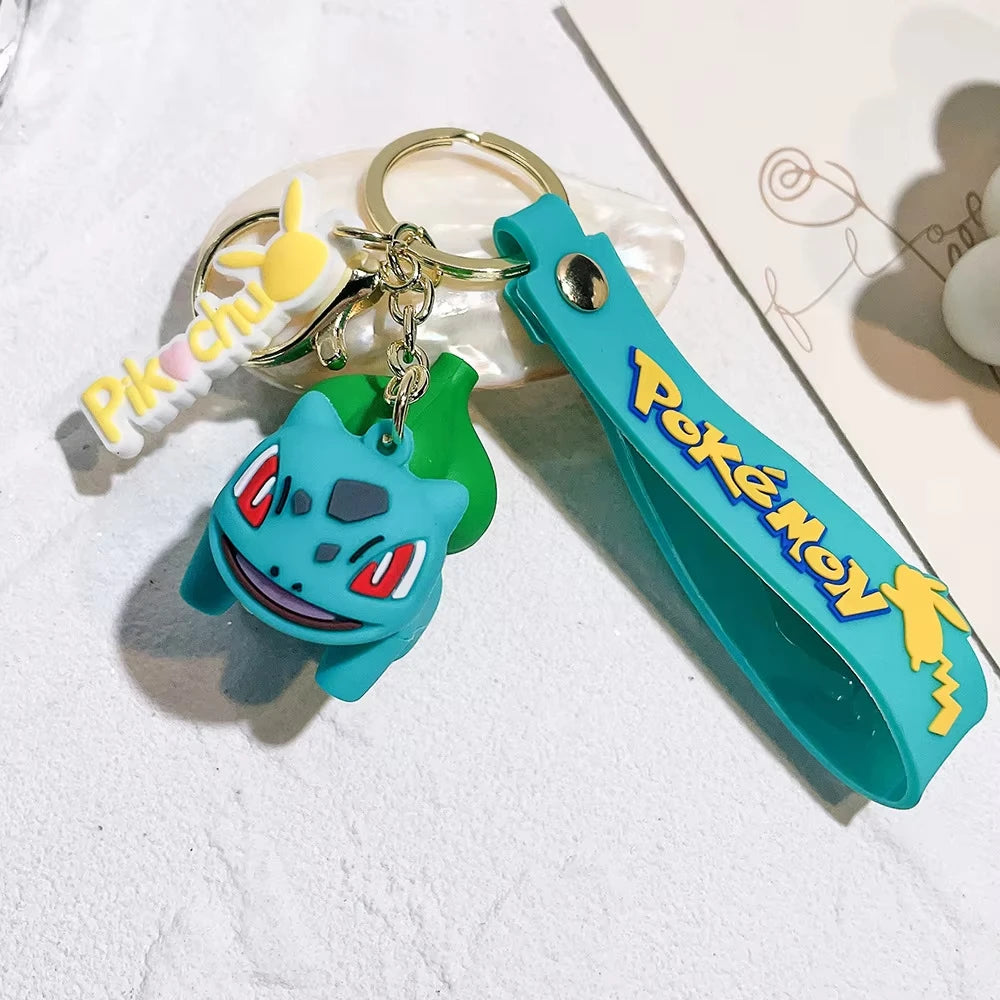 Pokemon PVC Keychain Pikachu PokeBall Party Favors Birthday Party Gifts Supplies Goodie Bag Fillers Christmas Stocking Fillers