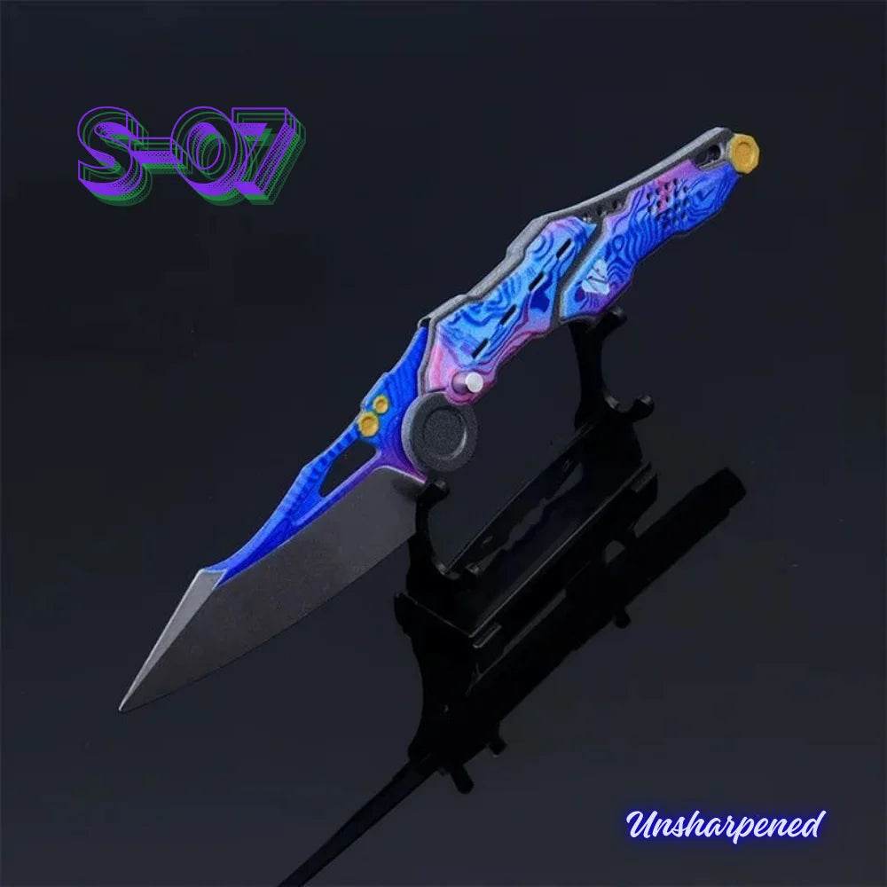 Tactical style decorative knife model, gift for boys, safe collection and stress relief, safe and unsharpened