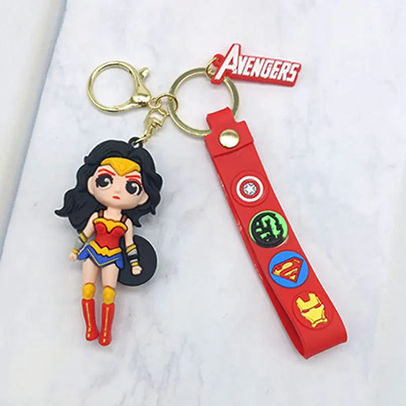 Fashion Cartoon Keychain Cute Gilr Fantasy Key Chain Women Bag Pendant Ornaments Girlfriends Car Keyring Gifts Accessories