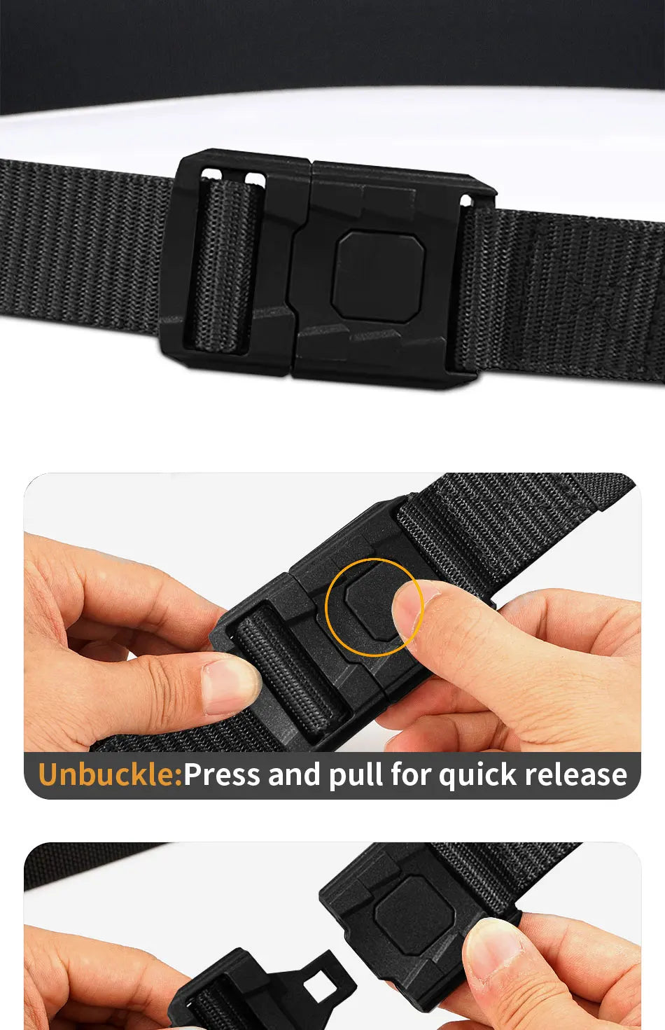 Tactical Waist Belt - Durable Automatic Buckle, Perfect for Outdoor Adventures, Unisex Accessories for Men and Women