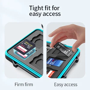 ORICO SD Memory Card Storage Case Micro SD Card Storage Holder Case Waterproof Soft Lining for HDD/CF/SD Card Holder Organizer