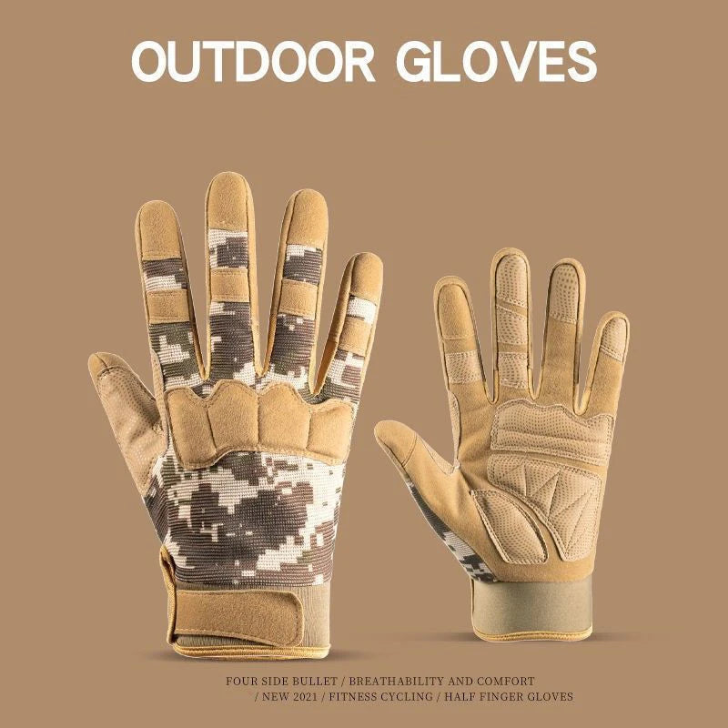Tactical Gloves Touchscreen Sports Fitness Hunting Full Finger Hiking Gloves Protective Gear Special Gloves