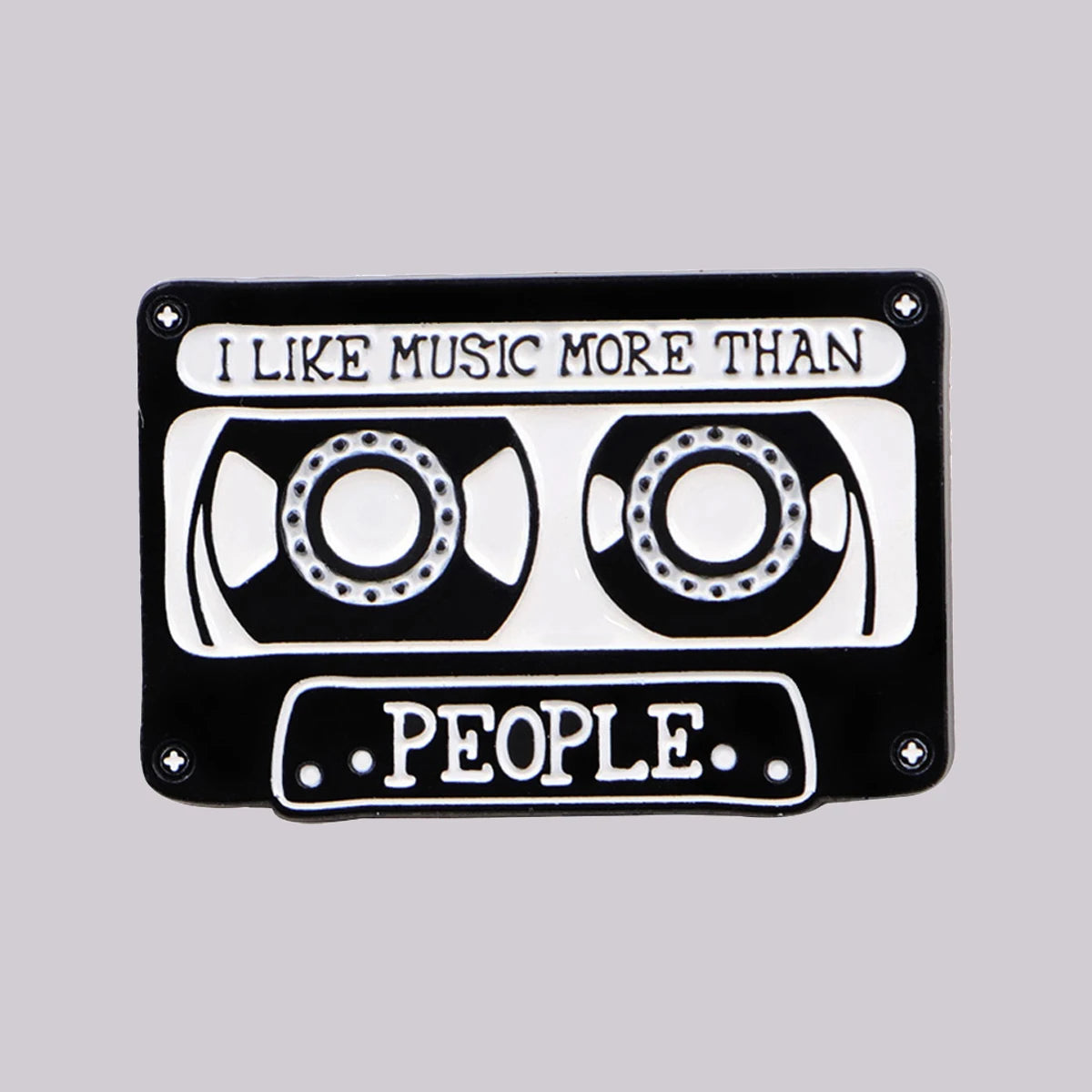 "I LIKE MUSIC" Enamel Pin Brooch Pines Lapel Pins Badge on Backpack Clothing Accessories Vintage Jewelry Music Enthusiasts Gifts