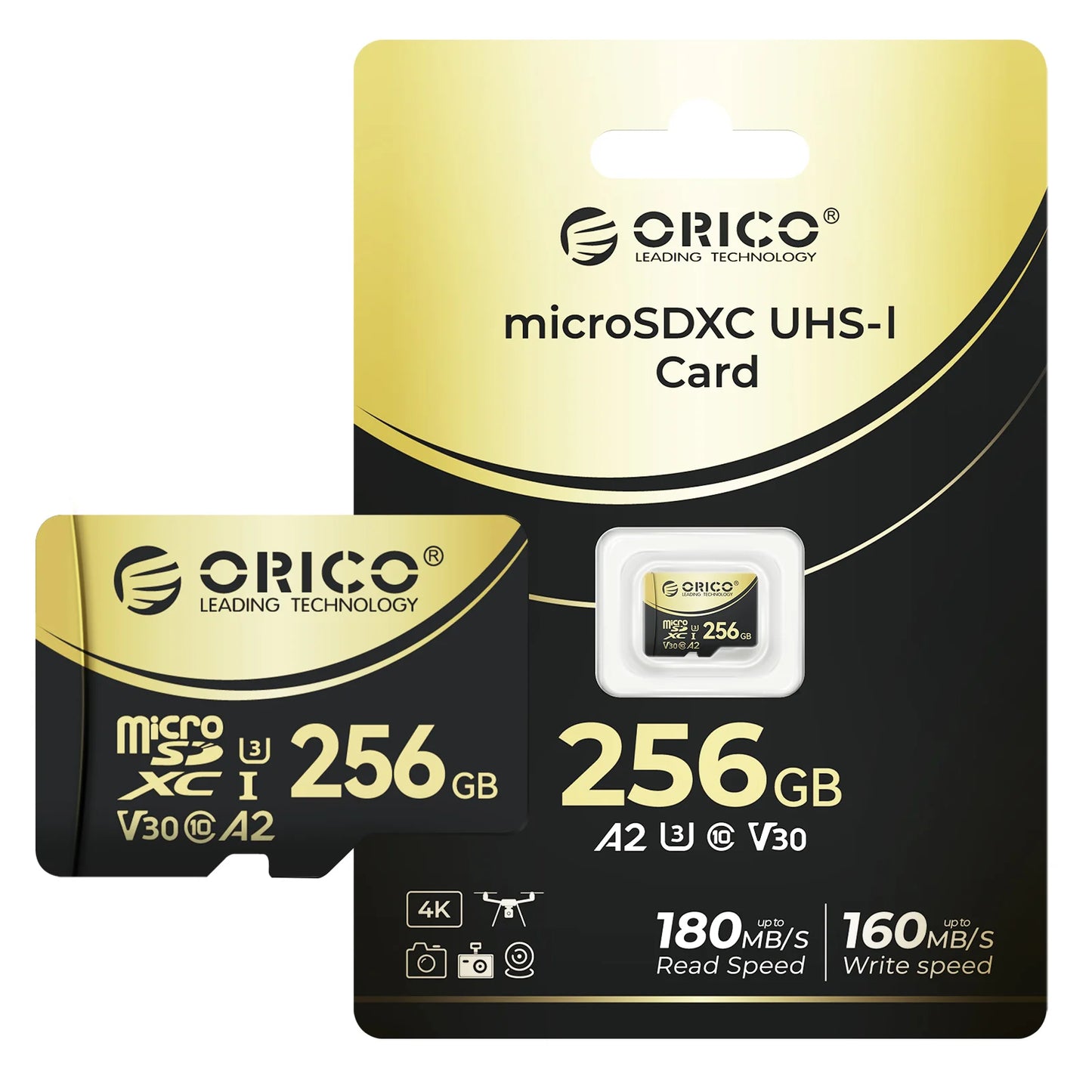 ORICO High Speed Mini SD Memory Card 512GB 256GB TF Memory Card Micro SD Card Full HD 4K Up to 180 MB/s Flash Usb Pen Drive Card