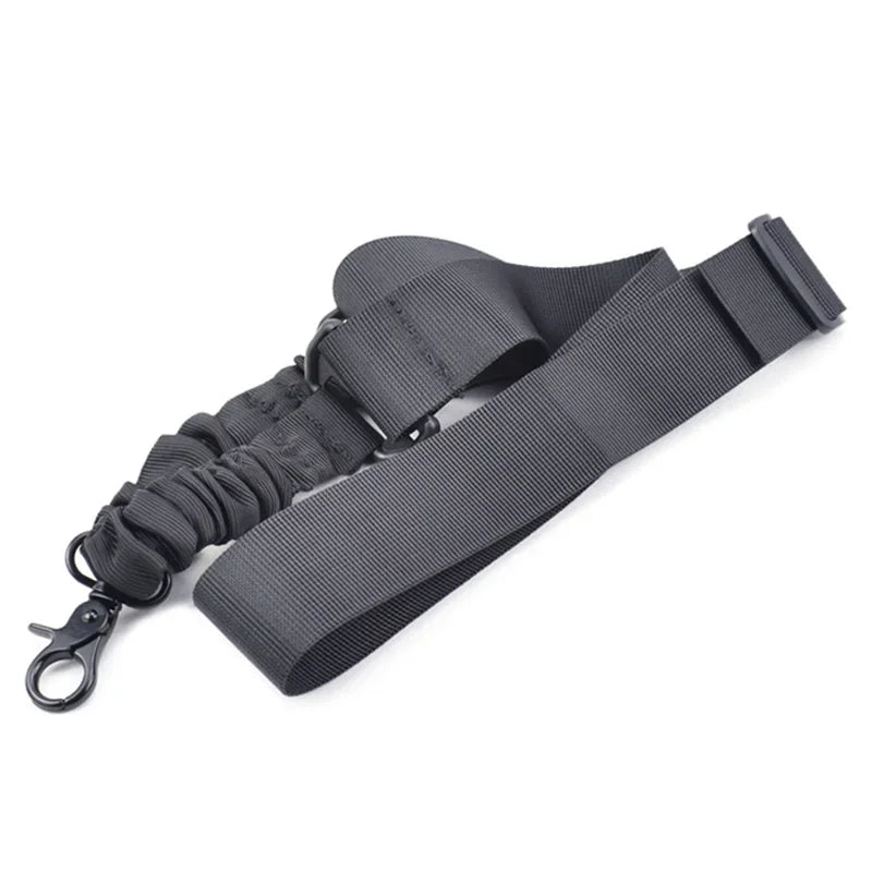 Tactical Single Point Gun Sling Shoulder Strap Rifle Rope Belt with Metal Buckle Shotgun Hunting AR 15 Accessories Airsoft Gear