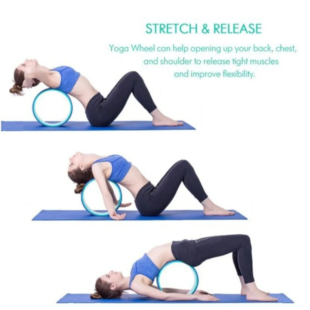 Muscle Massage Yoga Wheel Back Training Multi-Functional Back Training Roller Waist Training Training Tool Fitness Circle