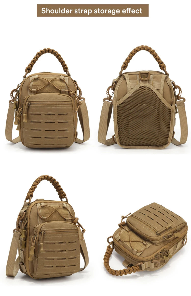 Military Tactical Backpack Shoulder Bag  Chest bag Men Outdoor Hiking Camping  Army Hunting Fishing Pack Sling Molle Usb bag bag