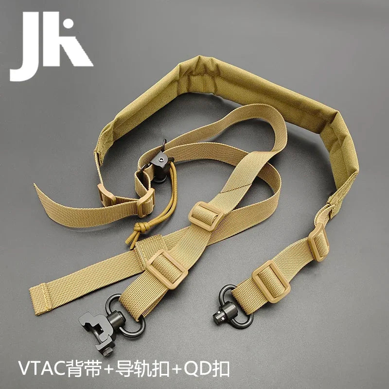 Tactical VTAC Rifle 2 Dot Quick Adjustable Shoulder Strap Outdoors Hunting Equipment With MLOK Mount Button Sling Set