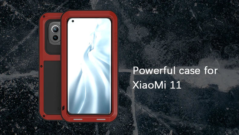 Love Mei Aluminum Metal Case For Xiaomi Mi 14 13 11 10 Pro Mi11 Cover Powerful Armor Shockproof Life Waterproof Case Capa Funda