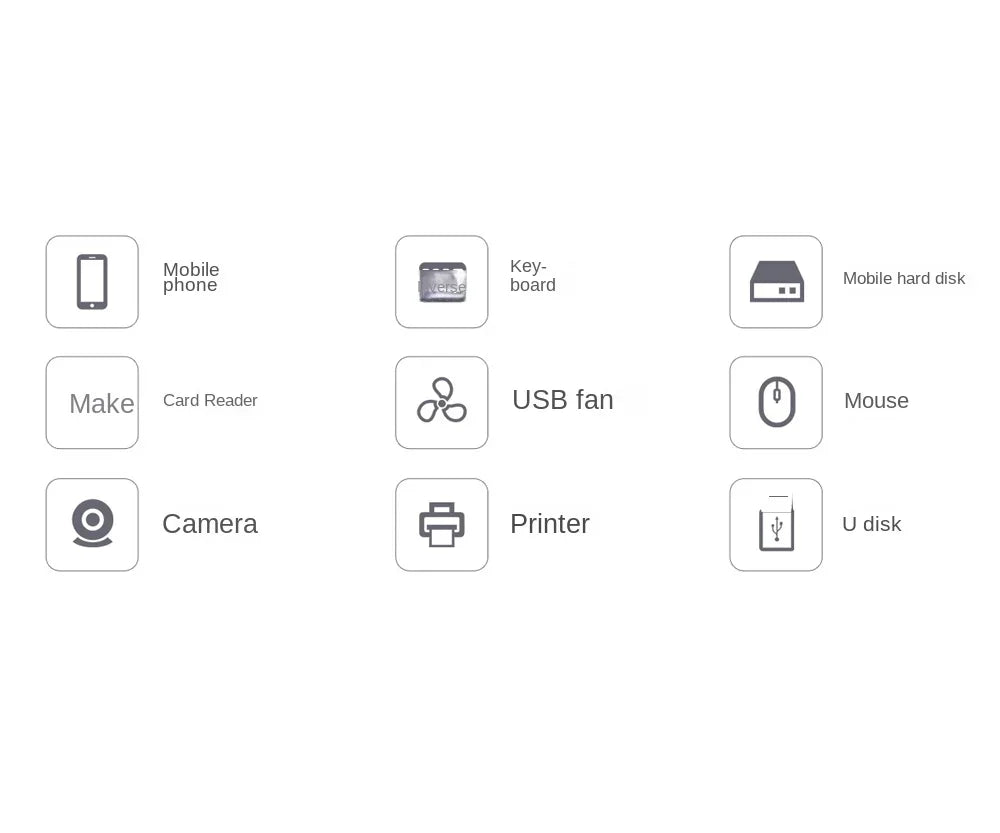 ORICO USB HUB 2.0 Splitter 7-port USB2.0 HUB Hub OTG Adaptador with External Power Supply Suitable for Desktop Laptop Computers