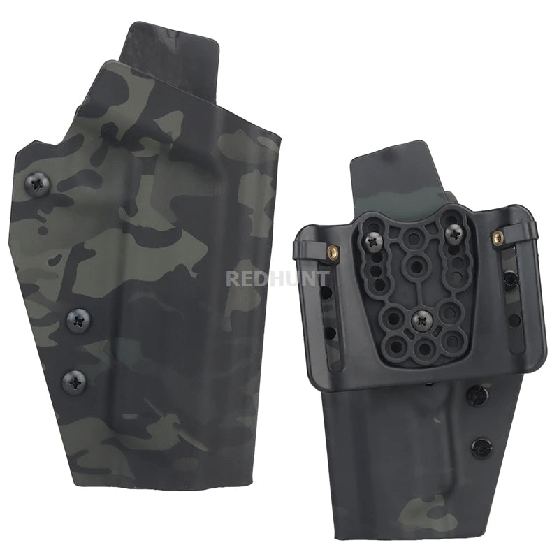 Hunting Gun Holster Kydex Pistol Case Light TLR-1 X400 X300 XC1 Bearing Waist Gun Bag for G17/19/19X/45/43/43X/20/29