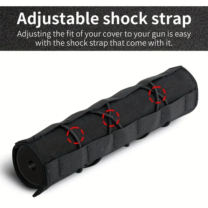 Tactical Hunting Soft Suppressor Muffler Cover Sniper Gun Shooting Muffler Sleeve Thermal Insulation Shielding Protector ﻿