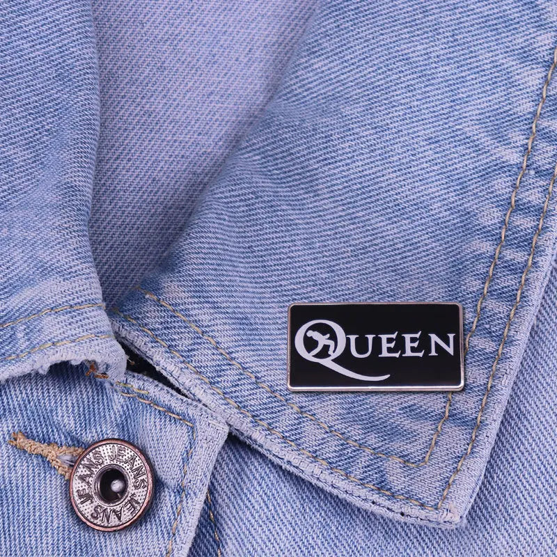 Pin Club | Music CD Rock Enamel Classic Queen Custom Metal Badge High Quality Brooch Hat Clothes Party Accessorie Gift Wholesale