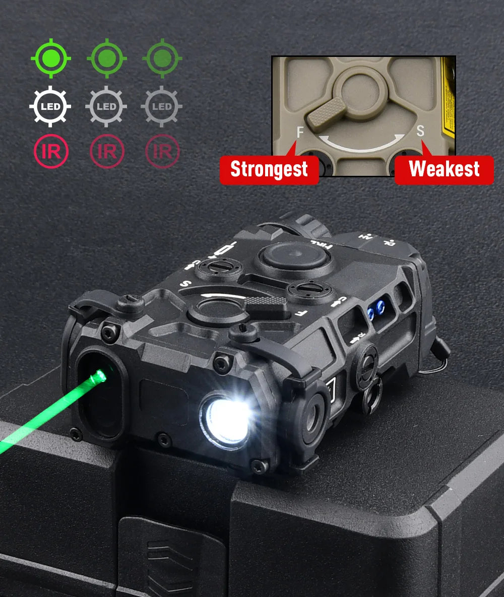 Tactical Nylon Eotec OGL Red Dot Blue Green IR Laser Indicator PEQ 15 OGL White Strobe Flashlight Airsoft Gun Rifle Accessory