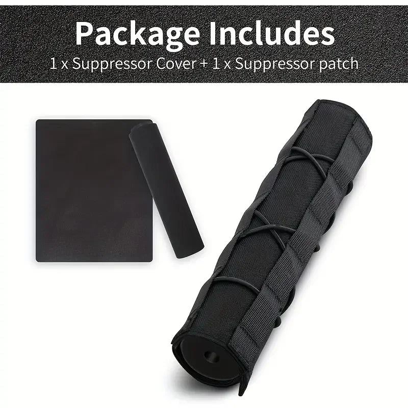 Tactical Hunting Soft Suppressor Muffler Cover Sniper Gun Shooting Muffler Sleeve Thermal Insulation Shielding Protector ﻿