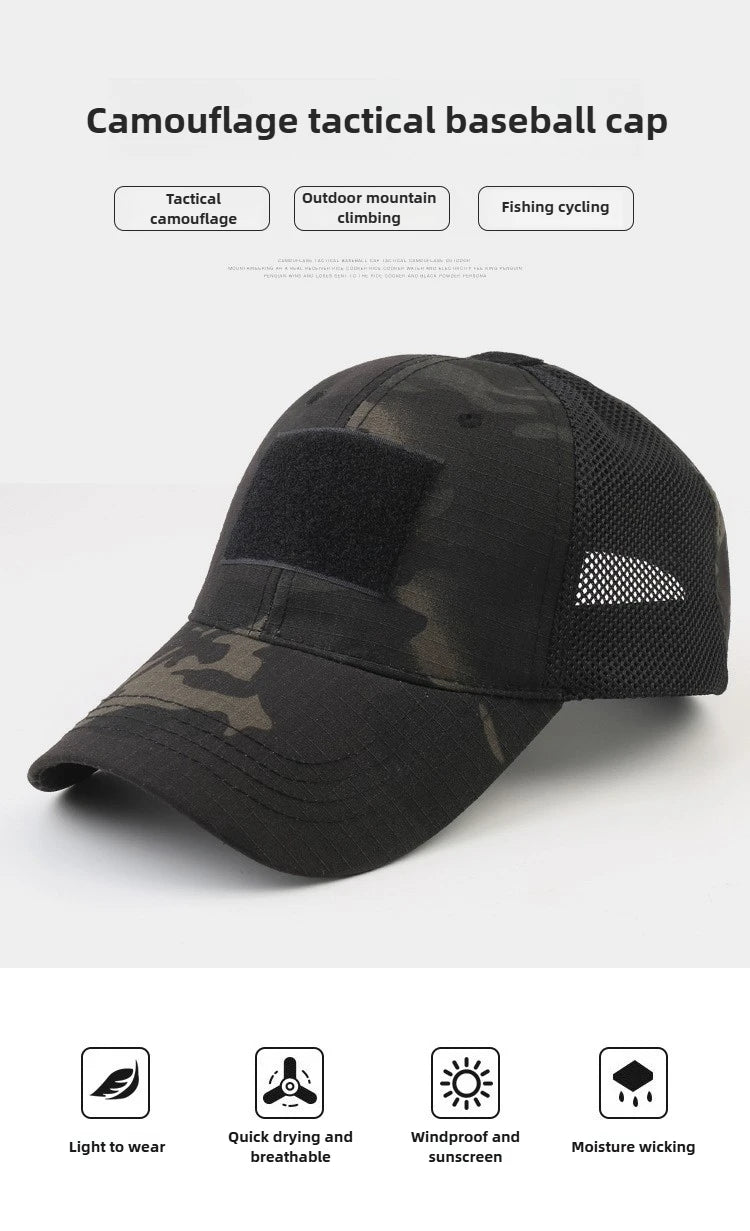 Outdoor Multicam Camouflage Adjustable Cap Mesh Tactical Military Army Airsoft Fishing Hunting Hiking Basketball Snapback Hat