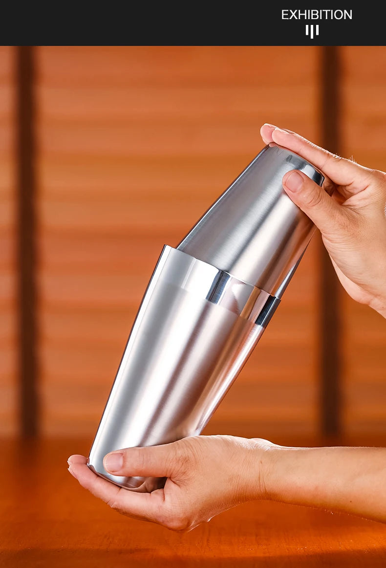 CRISON SK001 Professional Boston Shaker Two Piece Blender Bar Tool for Bartenders cocktail shaker