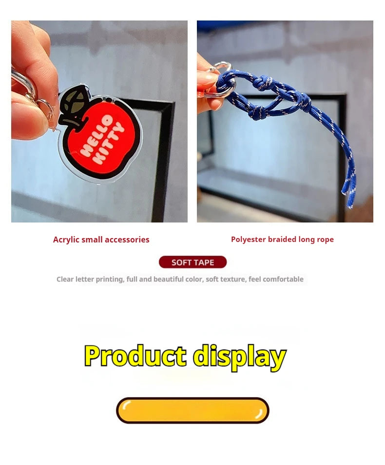 Hello Kitty Keychain Girls Bag Kt Cat Cartoon Doll Toy Exquisite Key Chain Kawaii Surprise Girls Kids Gifts