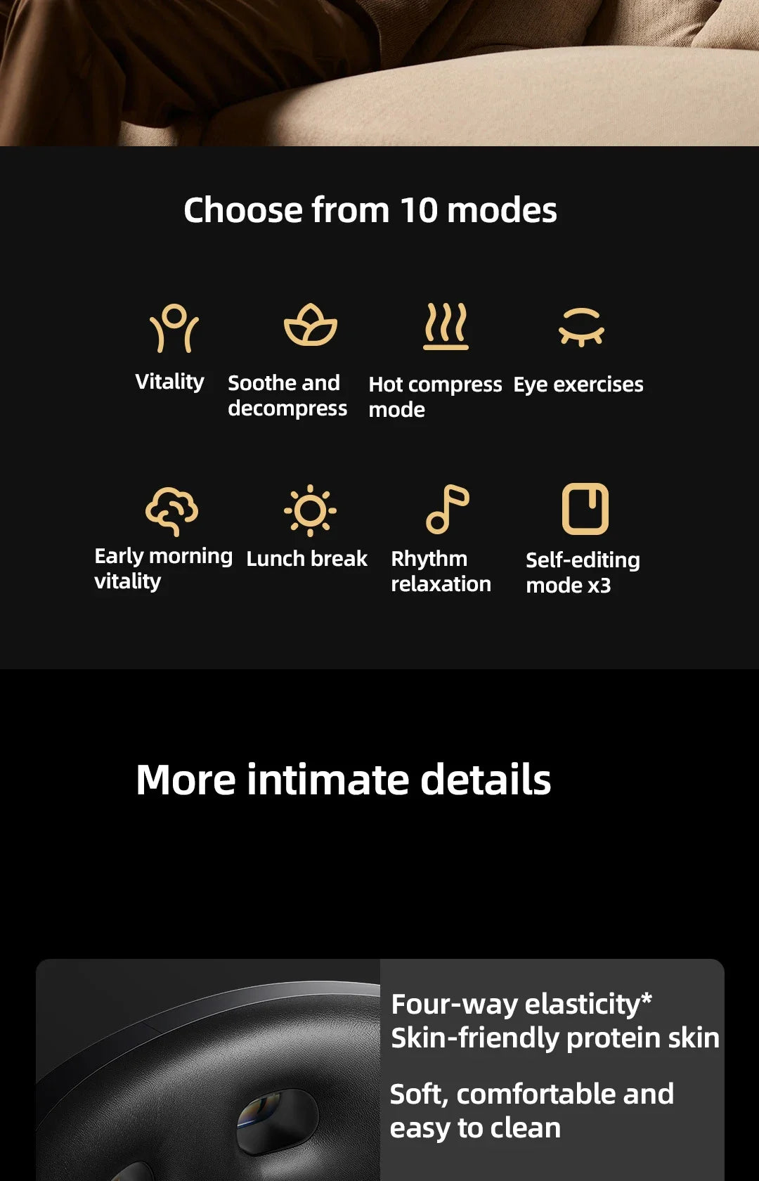 Xiaomi Mijia Smart Eye Massager Hot Compress Zone Massage Relieve Fatigue Eye Care Instrument Work With Mi Home App
