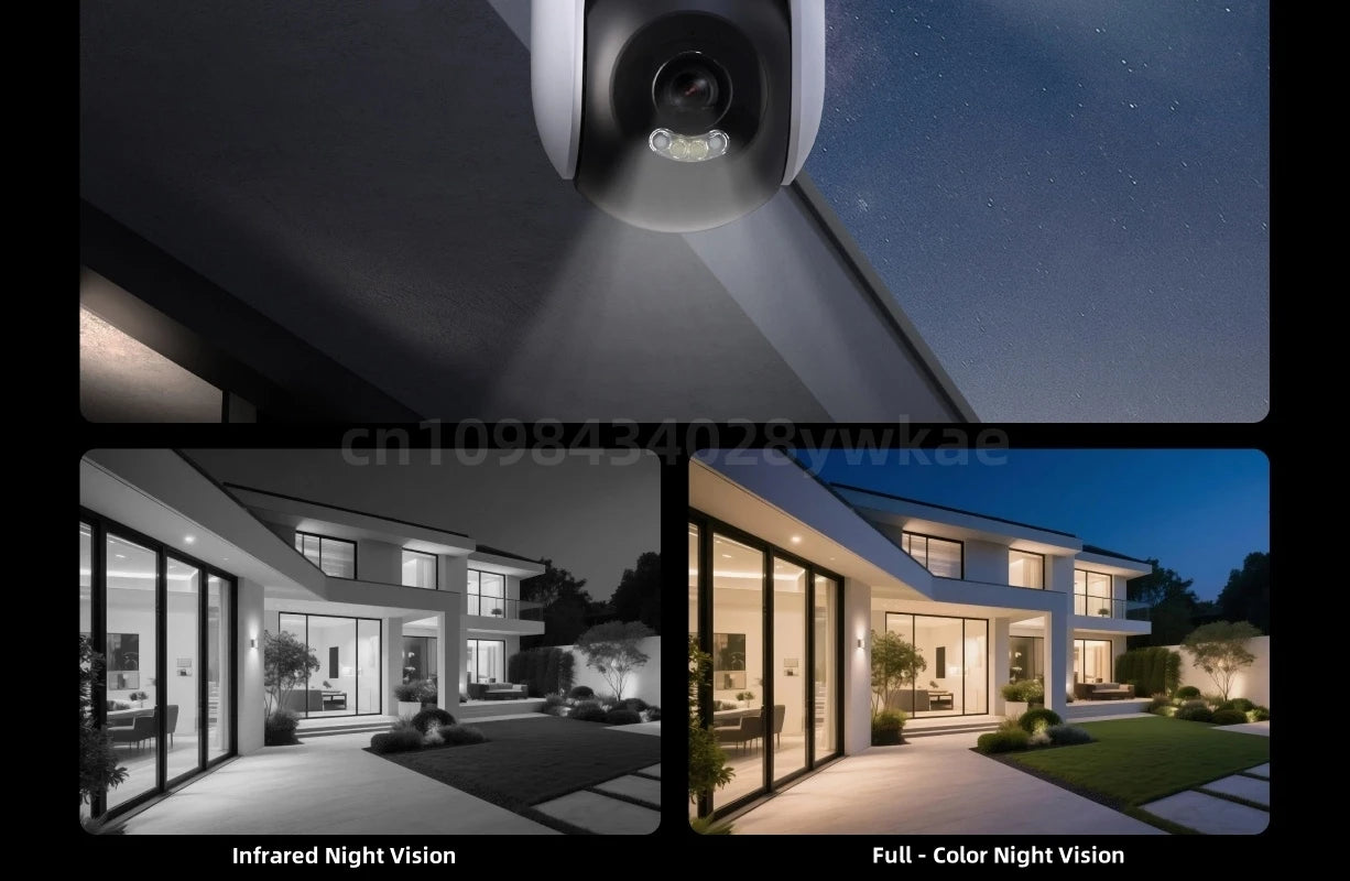 Xiaomi Outdoor Camera 4 Dual Lens 5MP 3K HD Dual View Monitoring Panoramic Closeup Tracking IP66 Weatherproof AntiTheft