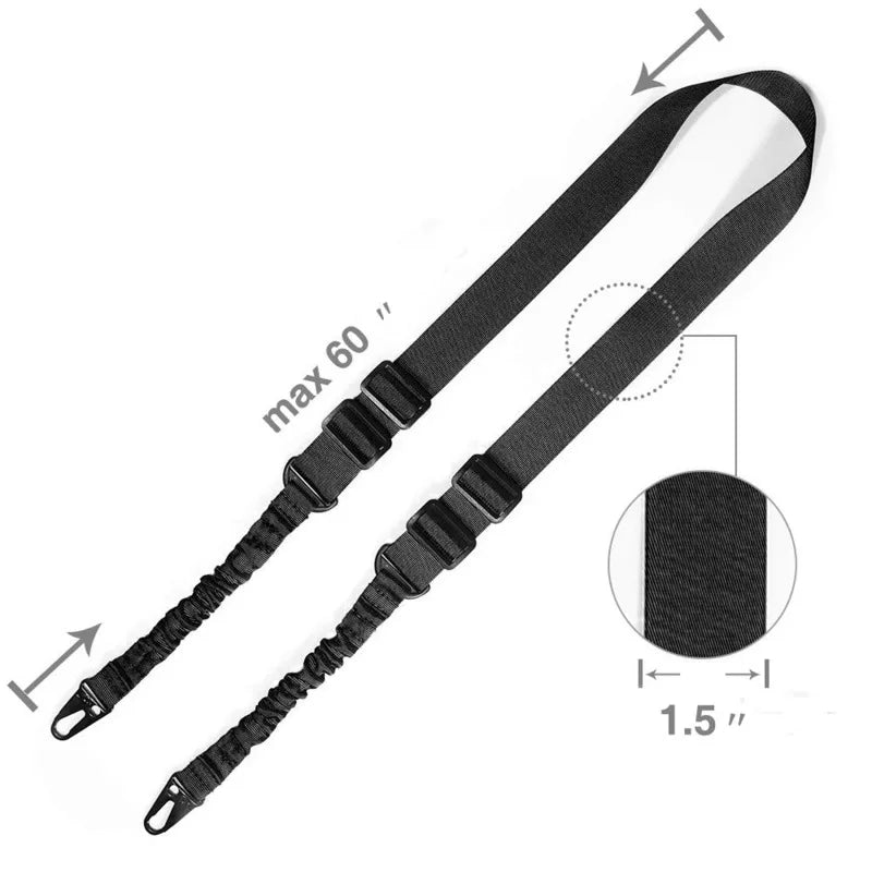 Tactical 3 Point Rifle Sling - AR15 Shotgun Airsoft Gun Belt Paintball Military Shooting Hunting Adjustable Strap