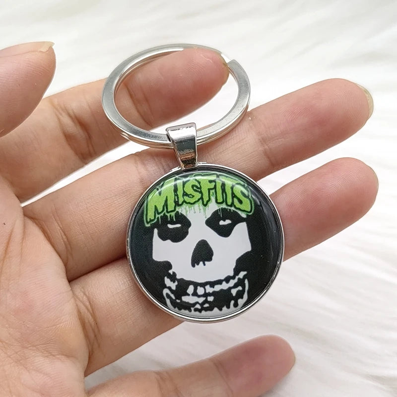 Popular Classic Rock Band Alloy Keychain Fashion Music Singer Song Pendant Key Chain Jewelry Wholesale