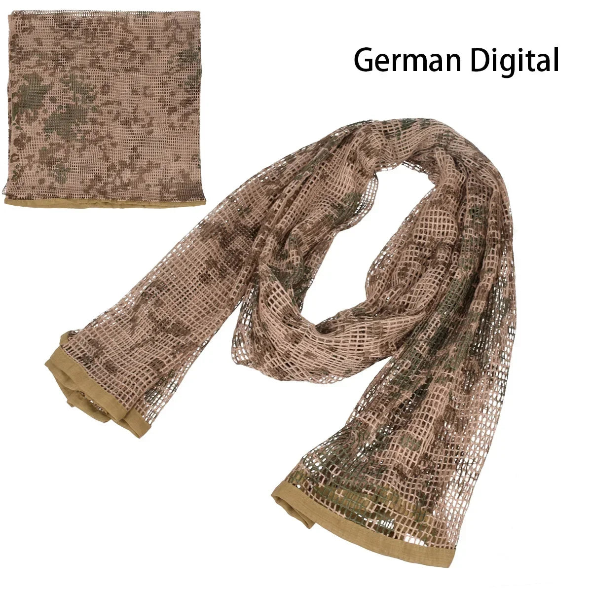 Tactical Camouflage Netting Mesh Net Camo Scarf for Outdoor Sport Hunting Shooting Wild Photography Sniper Camo Mesh Scarves