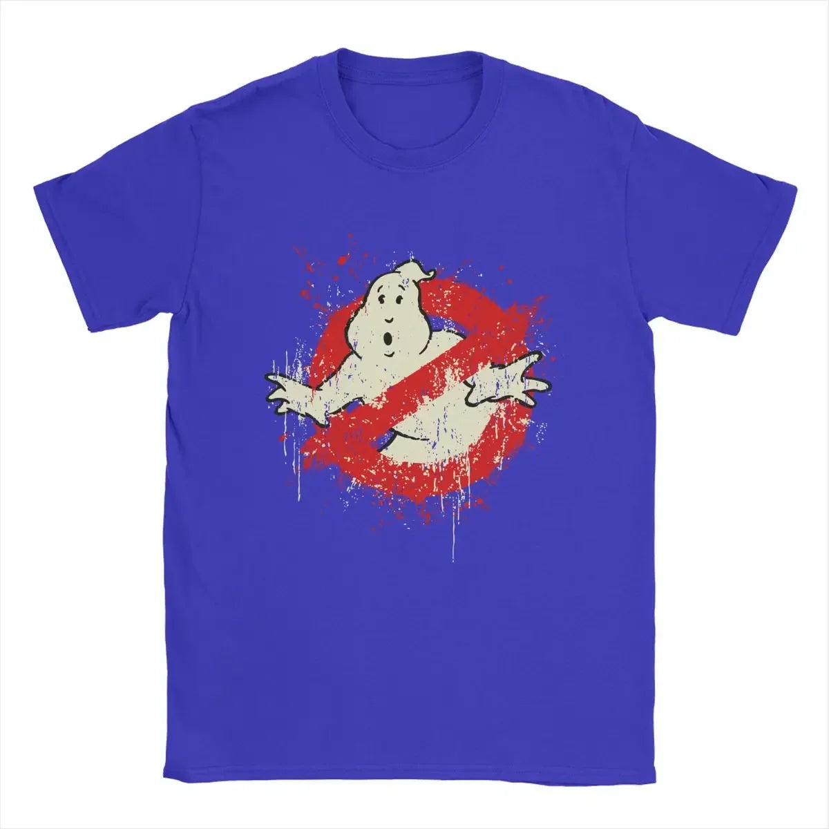 Classic Ghostbuster Movie Print T-Shirts Men Clothes 100% Cotton Summer Short Sleeve Loose Women Tees Harajuku Oversize T Shirt
