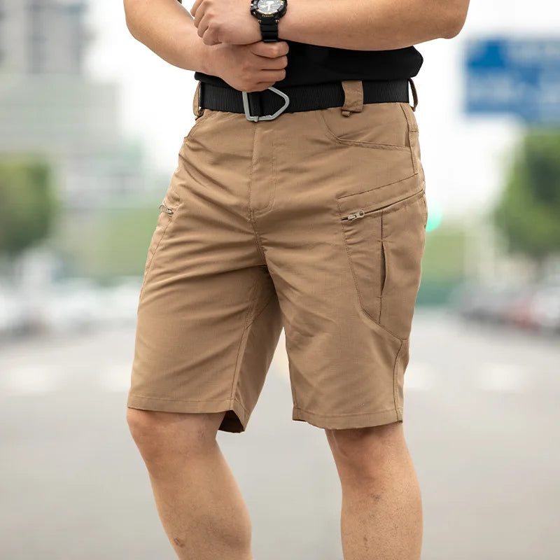 Tactical Work Shorts for Men Outdoor Casual Military Combat Hiking Cargo Shorts with Multi-Pocket Quick Dry Fishing Cargo Shorts