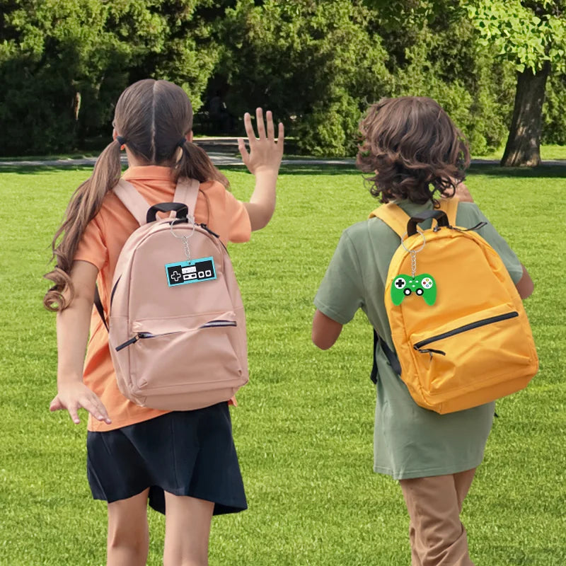 6/12/24Pcs Video Game Machine PVC Keychains Kids Birthday Party Favors Gift for Guest Goodie Pinata Fillers Backpack Pendant Toy