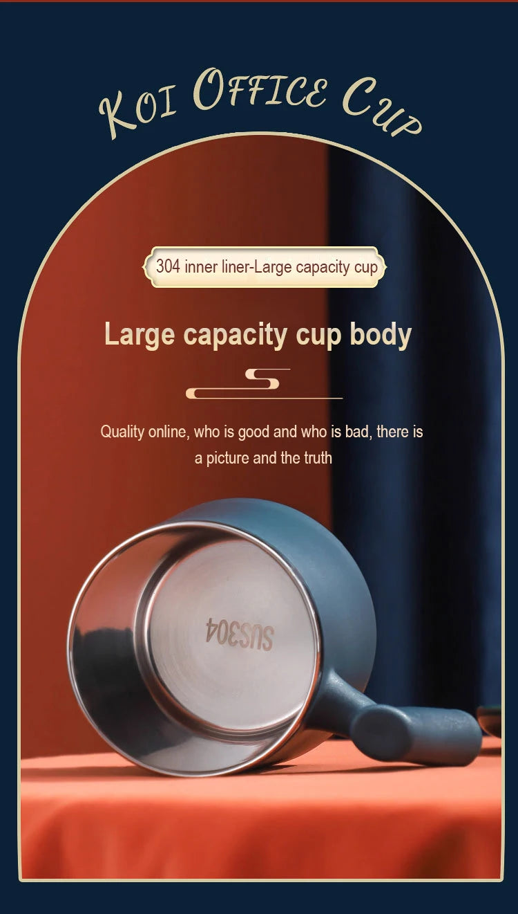 304 Stainless Steel Mug HighValue Coffee Mug Portable Office Heat Insulated Student Water Cup Stainless Steel Cup Insulation