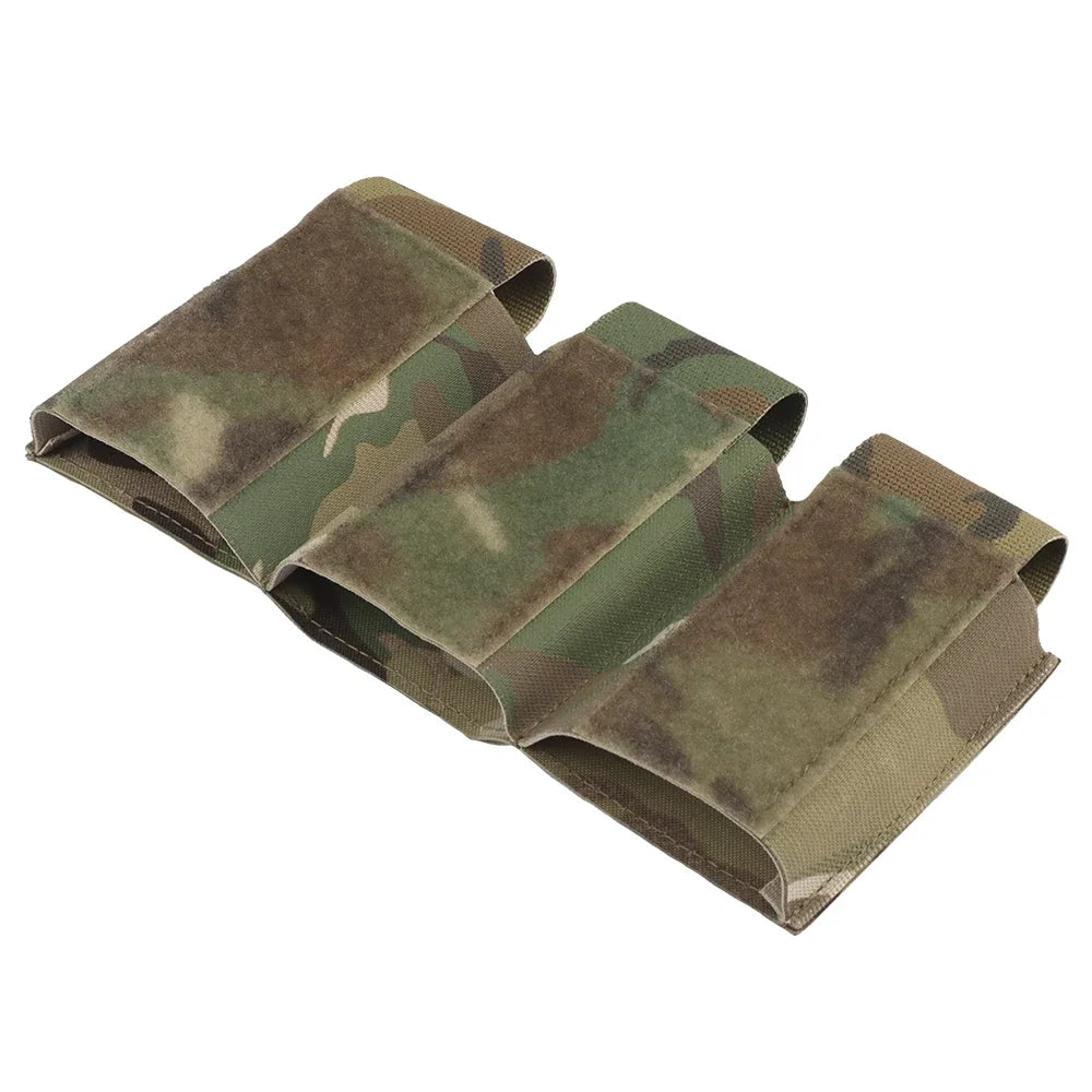 Tactical triple magazine pouch, shooting vest insertable magazine bag, 5.56 7.62 M4 M16 AK rifle mag pouch and magazine holder