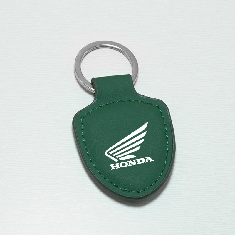 Leather Car Keychain Promotional Gift with Logo Keychain Accessories for Honda Cb400 Cb650 Motorcycle Keychain Car Accessories