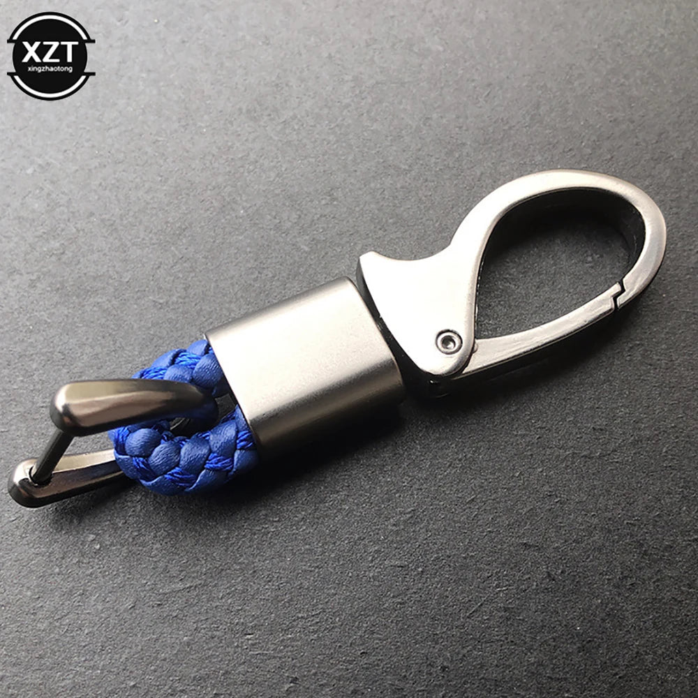 Car Key Holder Key Rings Key Chain Hand Woven Horseshoe Buckle Keychain Car Keyring Gift for Mercedes Keychain Accessories