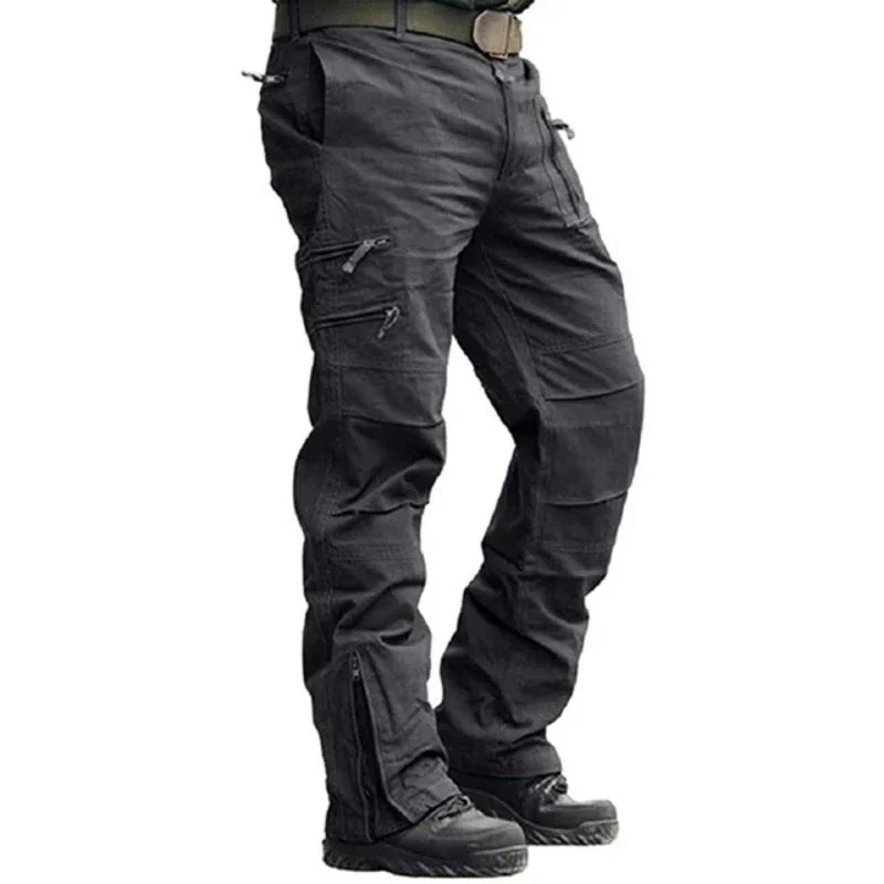 Tactical Cargo Pants 100% Cotton Work Pants Airborne Vintage Air Assault Multi Pockets Joggers Trousers Embroidered Streetwear