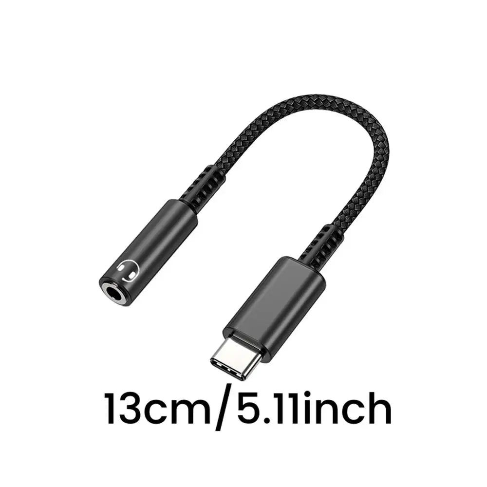 Type C to 3.5mm Audio Jack Adapter USB C to 3.5mm Headset/Microphone USB C to 3.5 Jack Adapter External Stereo Sound Card For PC