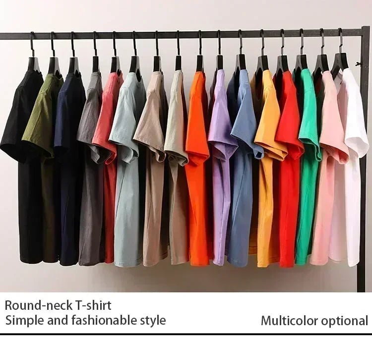 Marvel Men's and Women's T-shirts Captain America Summer Spring and Autumn New Classic Oversized Sporty Trendy Short-sleeved