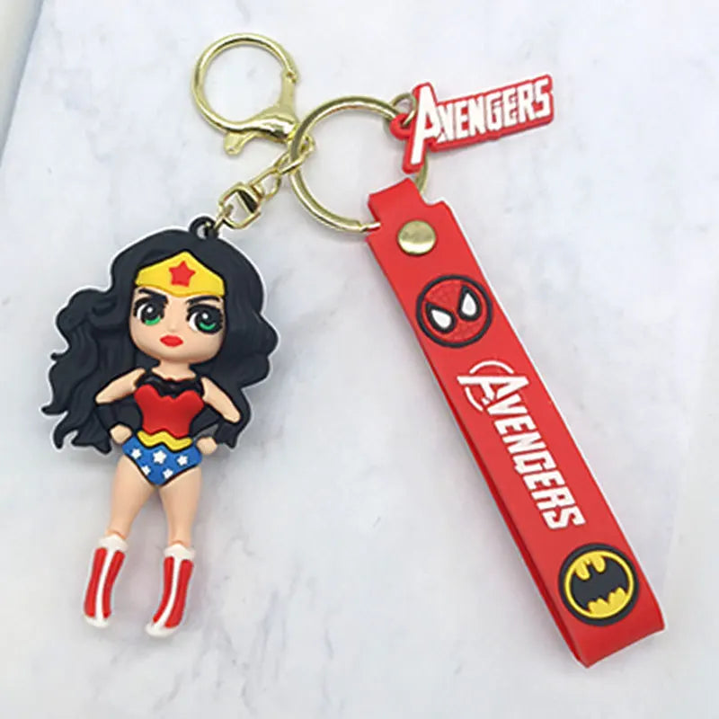 Fashion Cartoon Keychain Cute Gilr Fantasy Key Chain Women Bag Pendant Ornaments Girlfriends Car Keyring Gifts Accessories