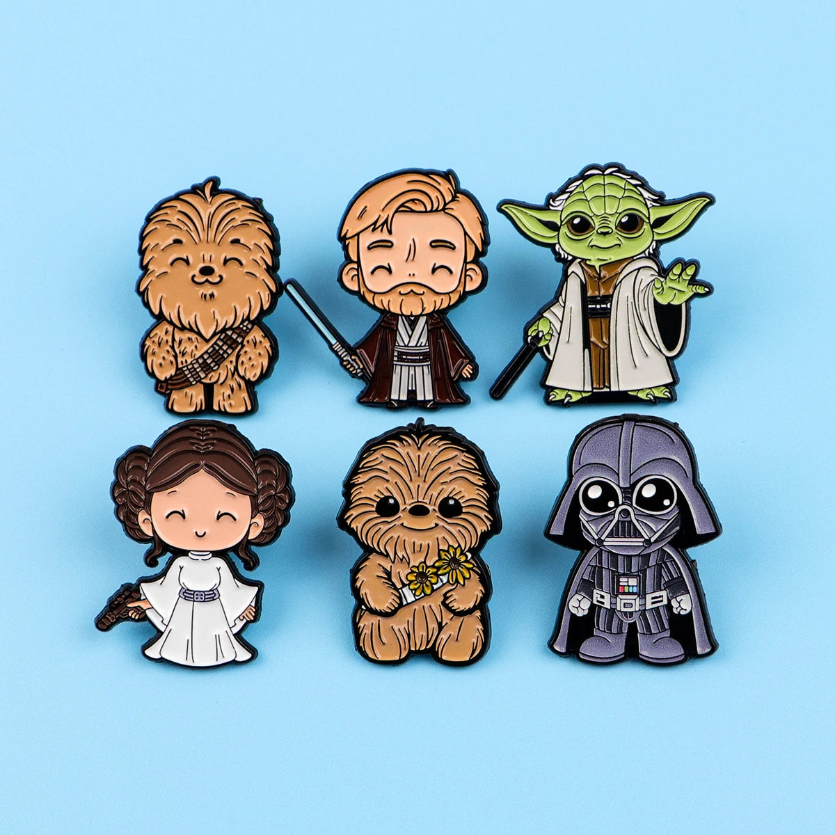 Cool Movie Fighter Enamel Pin Laser Sword Lapel Pin Badge Pins Hats Clothes Backpacks Decoration Jewelry Accessories Kids Gifts