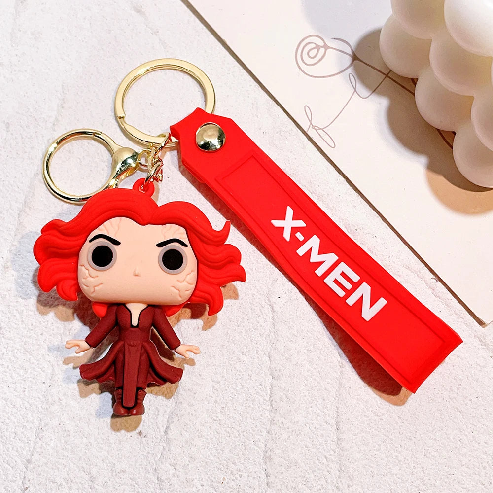 Cartoon The Avengers Keychain Venom Keyring Keys Holder Gifts for Friends