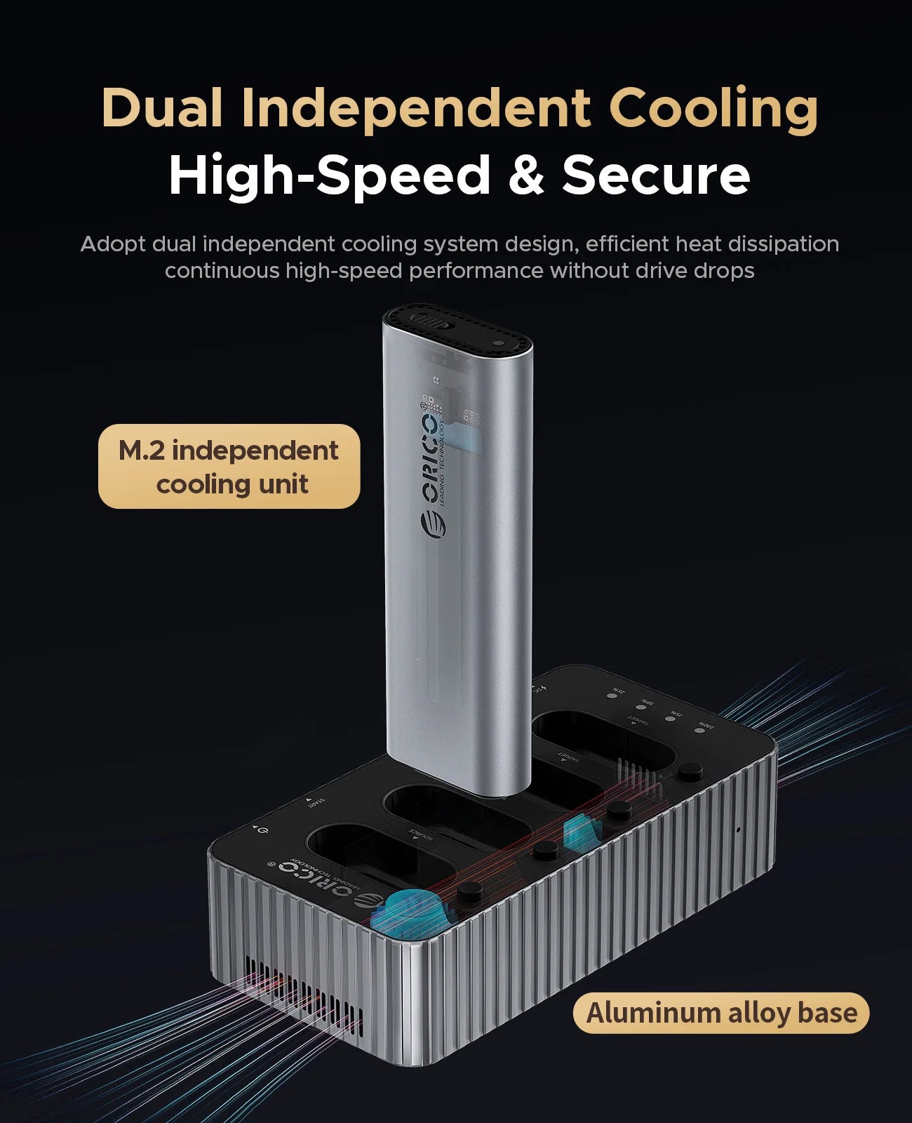 ORICO USB4 40Gbps M.2 NVMe SSD Clone Docking Station 4 Bay 2 Bay offline clone  SSD enclosure for Internal SSD Duplicator