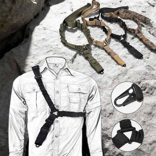 Tactical A-1 20mm Sling Swivel Adjustable 3 Point Bungee Gun Sling Airsoft Rifle Strapping Belt Hunting Shooting Accessories