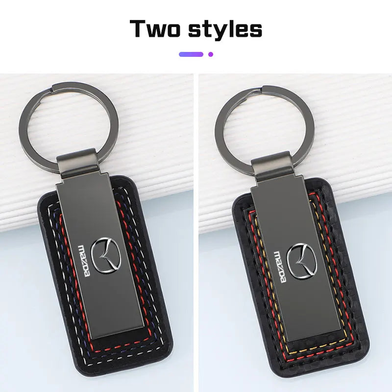 Car Keychain Keyring Pendant Accessories For Mazda 2 3 5 6 Atenza Axela Demio CX3 CX-5 CX5 CX7 MP MS RX8 Metal Emblem Keychain