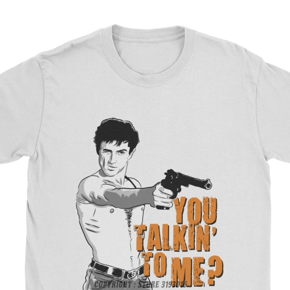 You Talkin' To Me Tshirts Men's Casual 3D T-Shirts Taxi Driver Robert De Niro Movie Christmas Tee Shirt Fast Ship Drop Ship
