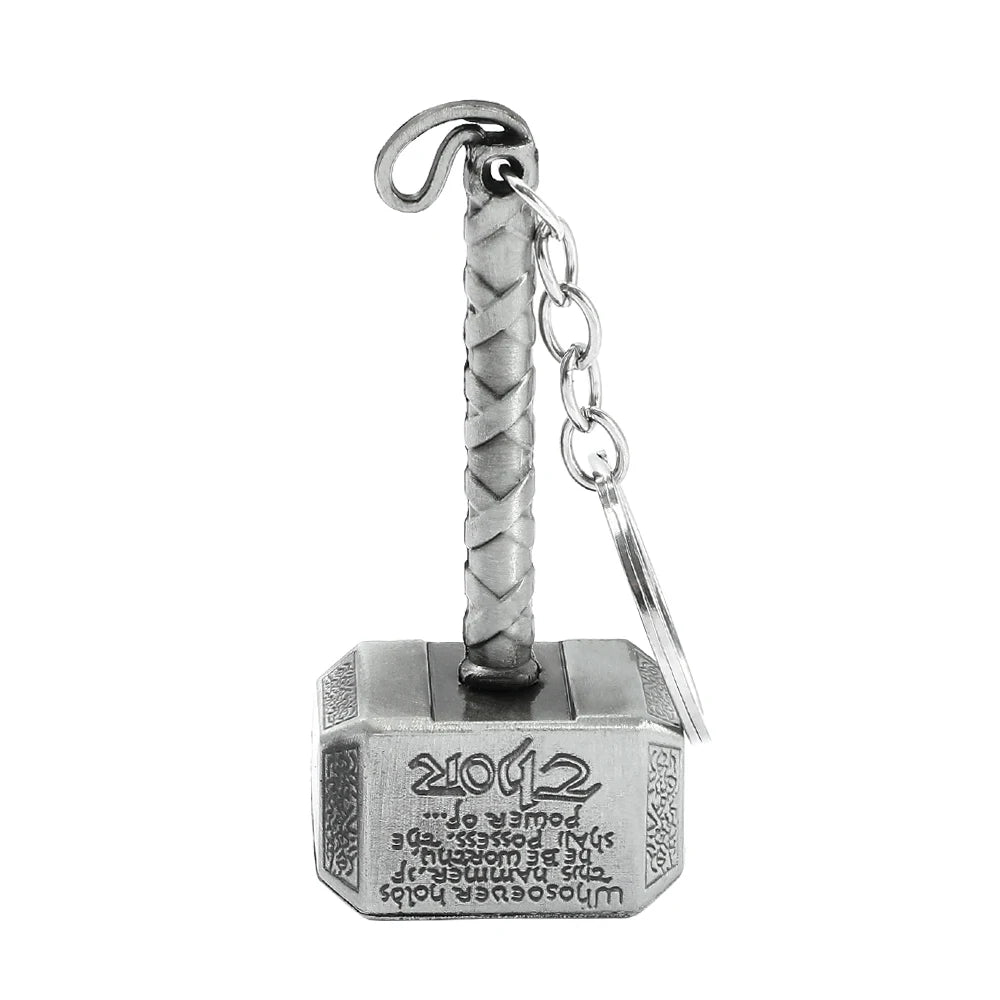 Marvel Superhero Metal Keychain for Bag, Avengers Pendant, Thor Hammer, Deadpool, Spiderman, Iron Man, Captain America Keyrings