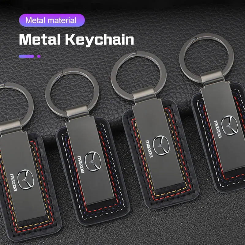 Car Keychain Keyring Pendant Accessories For Mazda 2 3 5 6 Atenza Axela Demio CX3 CX-5 CX5 CX7 MP MS RX8 Metal Emblem Keychain