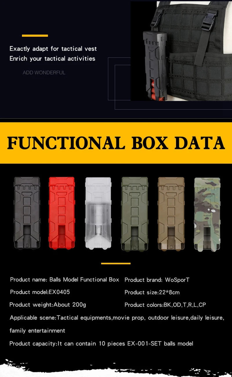 Tactical Shotgun Magazine Pouch Paintball 10 Rounds 12 Gauge Reload Ammo Shells Molle Magazine Box Hunting Vest Accessories