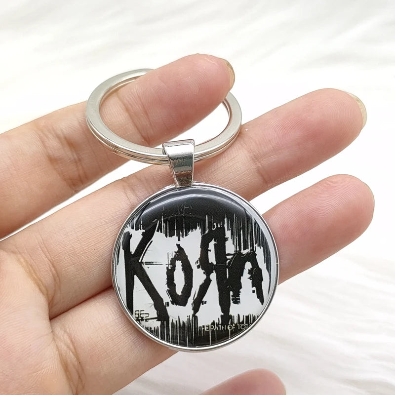 Popular Classic Rock Band Alloy Keychain Fashion Music Singer Song Pendant Key Chain Jewelry Wholesale